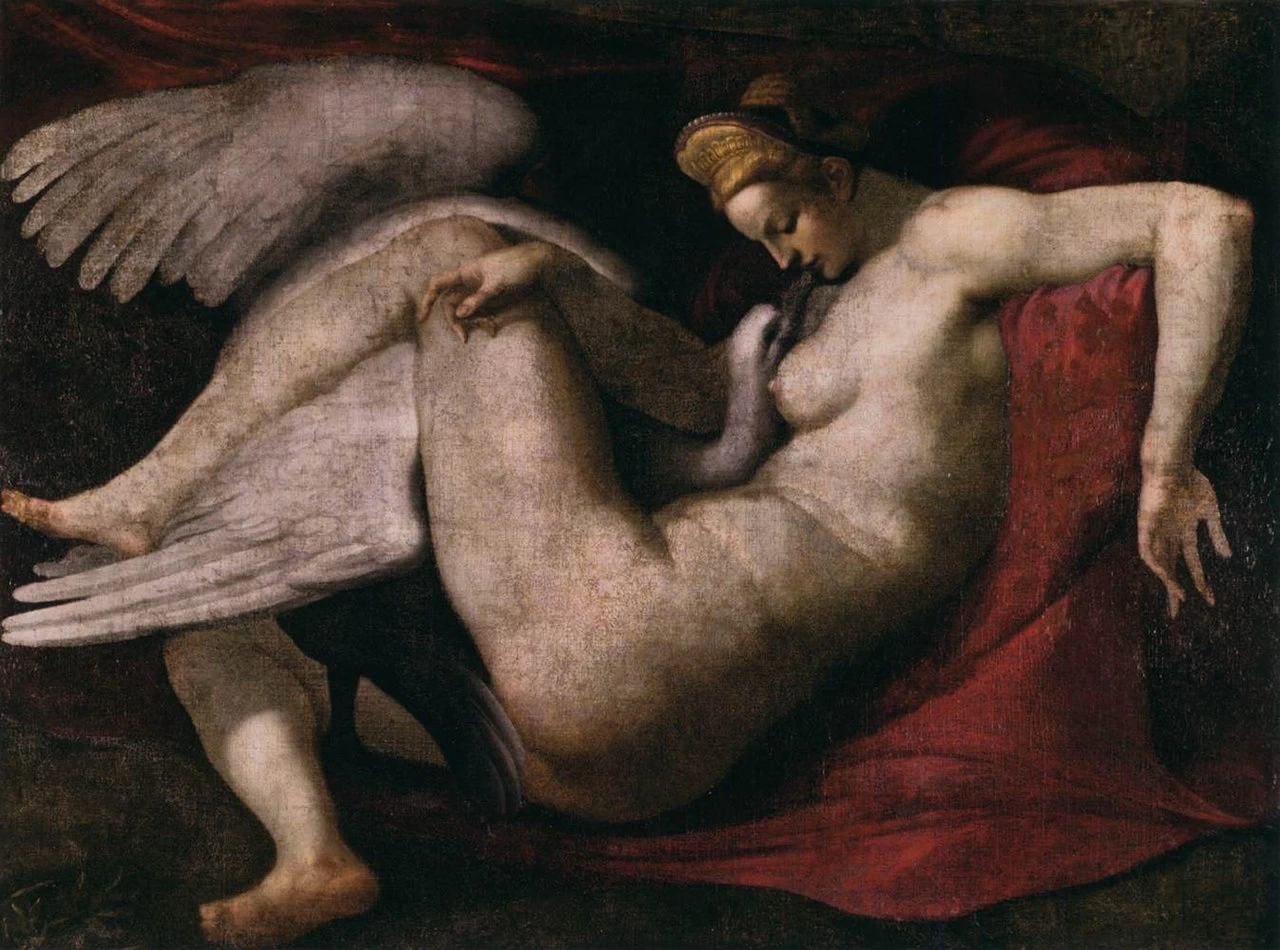 Leda e il cigno - da Michelangelo